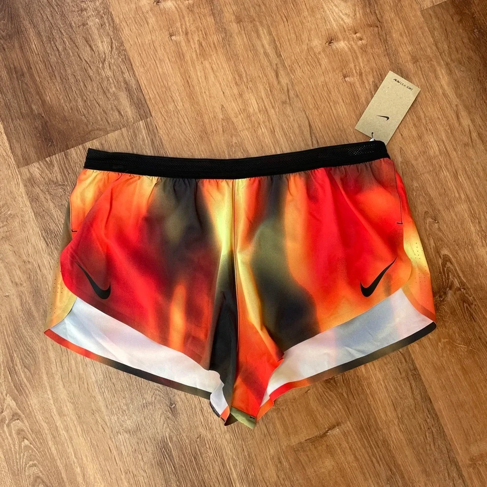 Nike Mens Dri Fit ADV Elite Aeroswift 2” Running Shorts Size XL Ombré Gradient